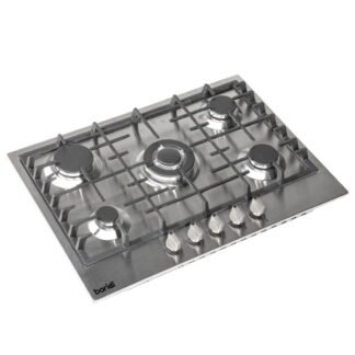 Sealey Baridi Gas Hob with 5 Cooking Zones 70cm - Stainless Steel (5056514618076) DH227