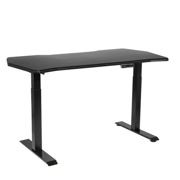 Sealey Dellonda Carbon Fibre Effect Electric Height Adjustable Standing Desk, 1400 x 700mm Dual Motor 100kg (5056514605083) DH241