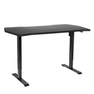 Sealey Dellonda Single Motor Ultra- Quiet Adjustable- Height Electric Sit/Stand Desk - Carbon Fibre Effect Desktop (5056514605106) DH243
