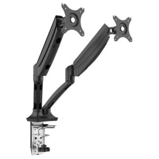 Sealey Dellonda Adjustable Double Monitor Arm with 360° Rotation - Black (5054511816778) DH25