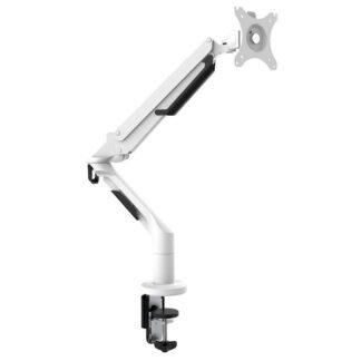 Sealey Dellonda Adjustable Single Monitor Arm with 360° Rotation - White (5054511816785) DH26