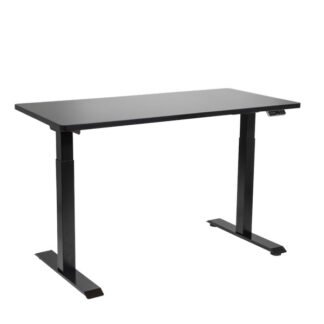 Sealey Dellonda Black Electric Height Adjustable Standing Desk, 1400 x 700mm Dual Motor 100kg (5054511909203) DH34