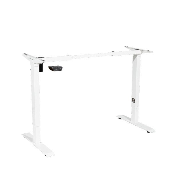 Sealey Dellonda Single Motor Ultra- Quiet Adjustable- Height Desk Frame 70kg Capacity - White (5054630022937) DH64