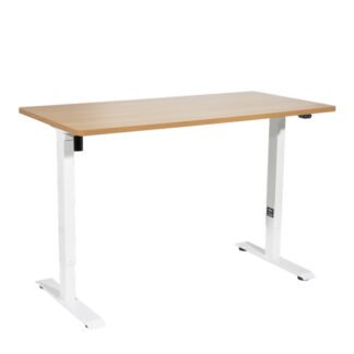 Sealey Dellonda Single Motor Ultra- Quiet Adjustable- Height Electric Sit/Stand Desk - Oak Desktop (5054630023095) DH68
