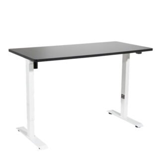 Sealey Dellonda Single Motor Ultra- Quiet Adjustable- Height Electric Sit/Stand Desk - Black Desktop (5054630023033) DH69