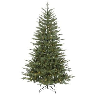 Sealey Dellonda Pre- Lit Hinged Christmas Tree with 270 Warm White LED Lights 6ft(180cm) (5054630052804) DH81