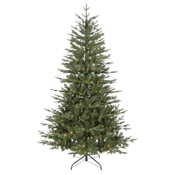 Sealey Dellonda Pre- Lit Hinged Christmas Tree with 270 Warm White LED Lights 6ft(180cm) (5054630052804) DH81