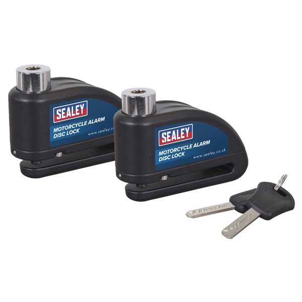 Sealey Motorcycle Alarm Disc Lock - Pair (5054630518393) DL5052