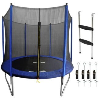Sealey Dellonda Heavy- Duty Outdoor Trampoline with Safety Enclosure Net, Anchors & Ladder 8ft (5056514603768) DL93
