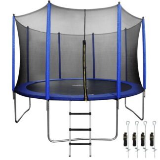 Sealey Dellonda Heavy- Duty Outdoor Trampoline with Safety Enclosure Net, Anchors & Ladder 12ft (5056514603805) DL95