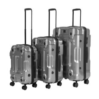Sealey Dellonda Lightweight ABS Luggage Set 3pc - Silver (5054511716634) DL9