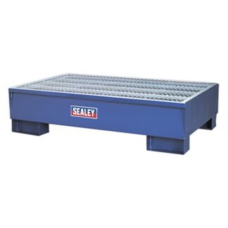 Sealey Steel Barrel Bund/Spill Pallet 1340 x 800 x 335mm (5024209547437) DRP10
