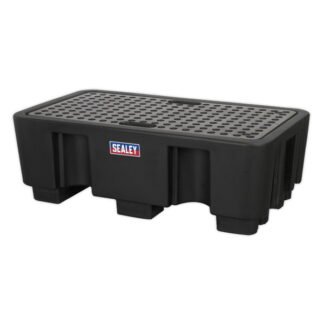 Sealey 2 Drum Polyethylene Barrel Bund/Spill Pallet 1300 x 750 x 440mm (5051747513143) DRP17