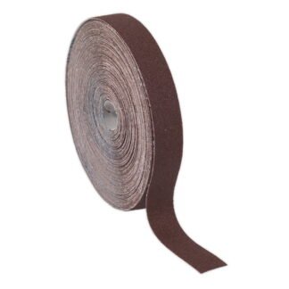 Sealey Emery Roll 80Grit 25mm x 50m - Brown (5054511046465) ERB255080