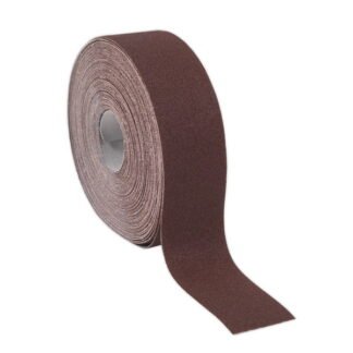 Sealey Engineer s Emery Roll 80Grit 50mm x 50m - Brown (5054511046489) ERB505080
