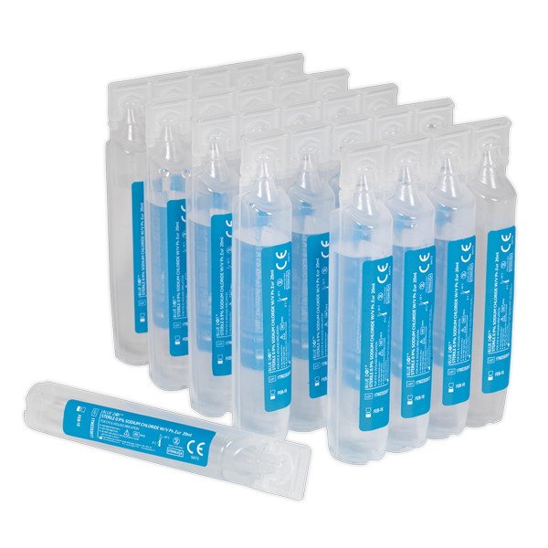 Sealey Eye & Wound Wash Station Pods - Pack of 25 (5051747903913) EWS25