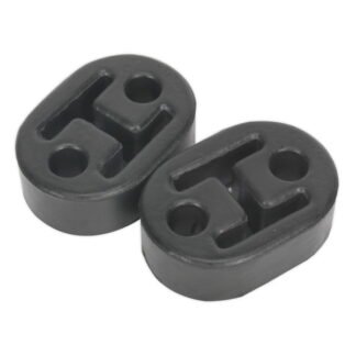 Sealey Exhaust Mounting Rubbers L60 x D41 x H20 - Pack of 2 (5051747855861) EX02