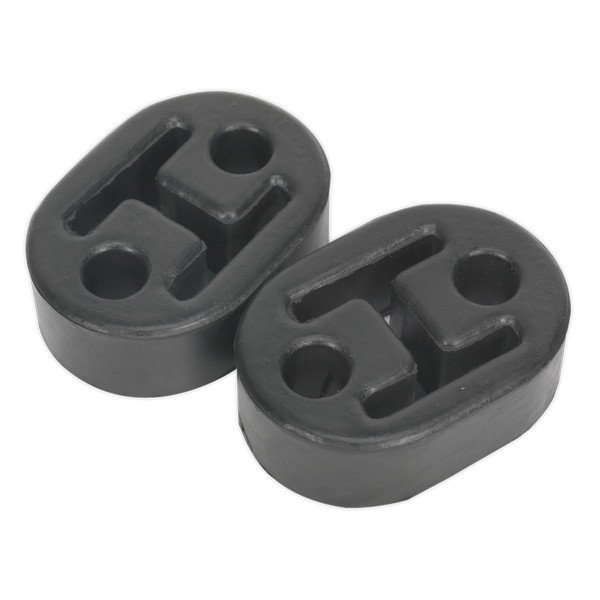 Sealey Exhaust Mounting Rubbers L60 x D41 x H20 - Pack of 2 (5051747855861) EX02