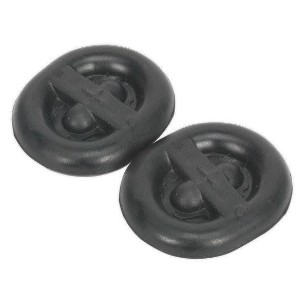 Sealey Exhaust Mounting Rubbers L62 x D54 x H13.5 - Pack of 2 (5051747855878) EX03