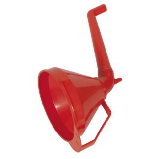 Sealey Fixed Offset Spout Funnel with Filter 160mm - Medium (5054630587122) F16