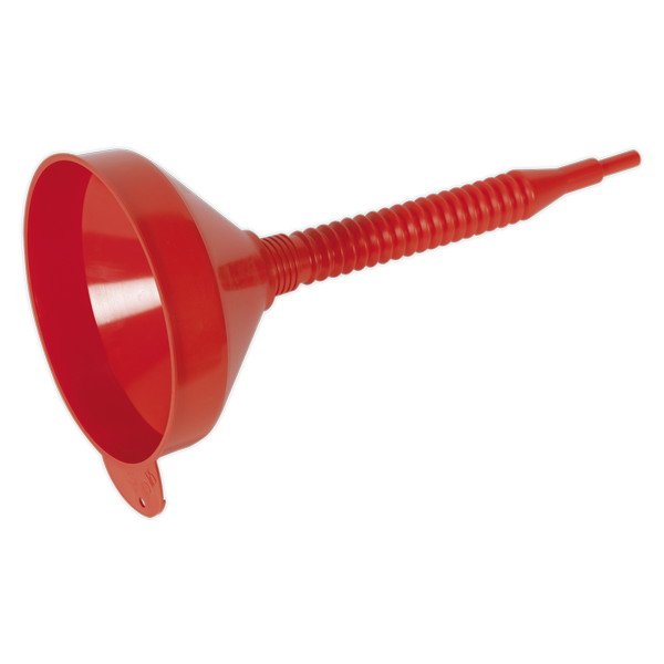 Sealey Flexible Spout Funnel with Filter 200mm - Medium (5051747625648) F2F