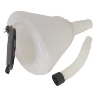 Sealey Funnel with Closing Lid 200mm (5051747522848) F99200