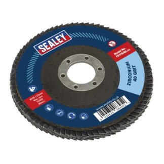 Sealey 115mm Zirconium Flap Disc 40Grit 22mm Bore (5054630083952) FD11540