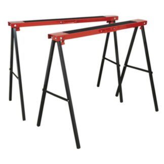 Sealey Fold Down Trestles 100kg Capacity per Trestle - Pair (5024209625579) FDT2