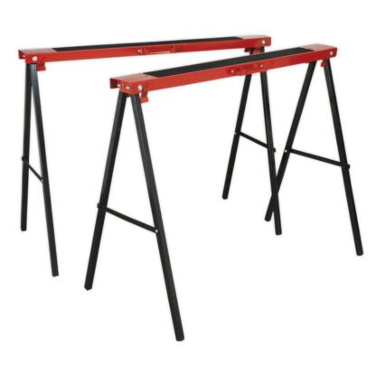 Sealey Fold Down Trestles 100kg Capacity per Trestle - Pair (5024209625579) FDT2