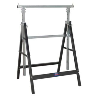 Sealey Fold Down Telescopic Trestle 200kg Capacity (5024209695893) FDT3