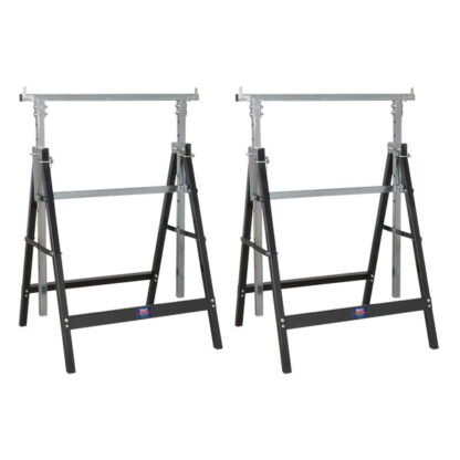 Sealey Fold Down Telescopic Trestle 200kg Capacity - Pair (5054630278198) FDT32
