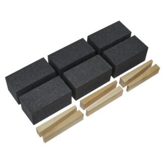 Sealey Worksafe® 50 x 50 x 100mm Floor Grinding Block 12Grit - Pack of 6 (5054511797220) FGB12