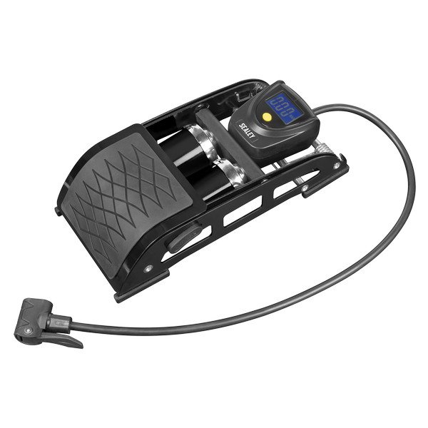 Sealey Twin Barrel Digital Foot Pump (5054630539725) FP9D