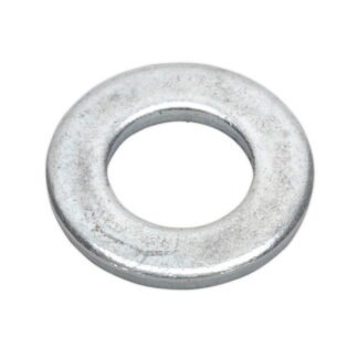 Sealey Zinc Plated Form A Flat Washer M12 x 24mm, DIN 125 - Pack of 100 (5054511047561) FWA1224