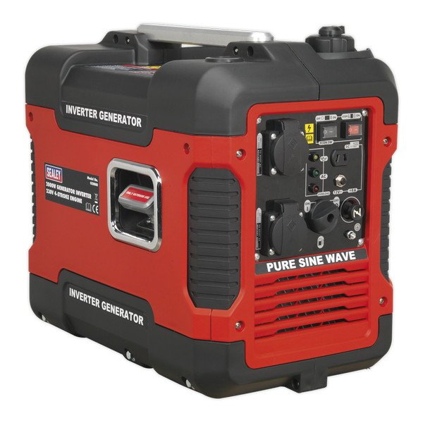 Sealey 2000W Inverter Generator 4- Stroke Engine 230V (5051747923690) G2000I