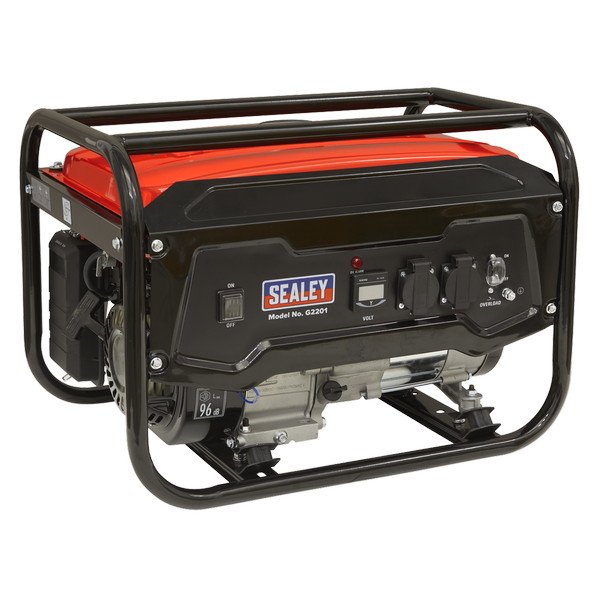 Sealey 2200W Generator 6.5hp 4- Stroke Engine 230V (5054630272639) G2201