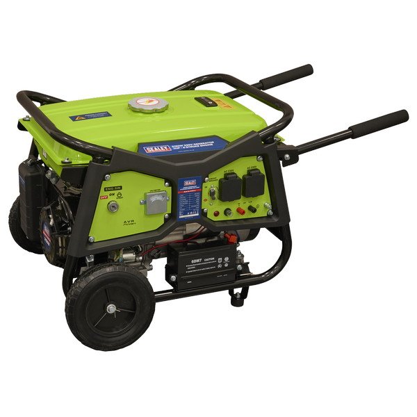 Sealey 3150W Generator 4- Stroke Engine 7hp 230V (5054630332777) G3101
