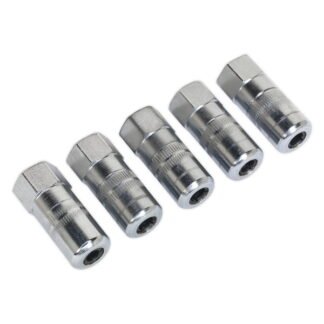 Sealey 4- Jaw Heavy- Duty Hydraulic Connector 1/8IN BSP - Pack of 5 (5054511012965) GGE5