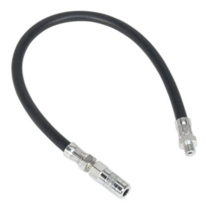 Sealey Flexible Rubber Grease Gun Delivery Hose with 4- Jaw Connector 450mm 1/8IN BSP Gas (5054511012934) GGHE450