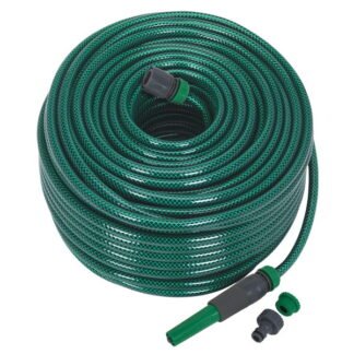 Sealey Water Hose 80m with Fittings (5024209844512) GH80R