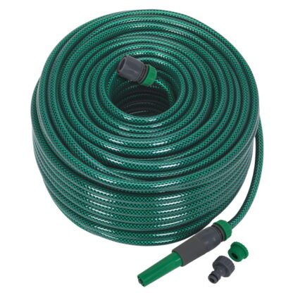 Sealey Water Hose 80m with Fittings (5024209844512) GH80R