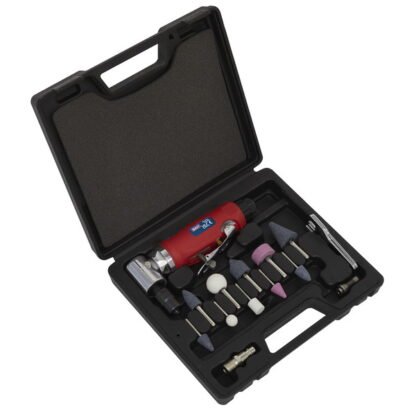 Sealey Generation 90° Angle Air Die Grinder Kit 15pc (5054511902013) GSA675