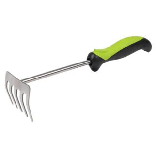Sealey Hand Rake with Soft Grip Handle & Stainless Steel Tines 310mm (5054630572548) GTSG010