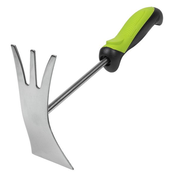 Sealey 2- In- 1 Garden Hand Tool with Soft Grip Handle & Stainless Steel Tines/Blade (5054630570223) GTSG022