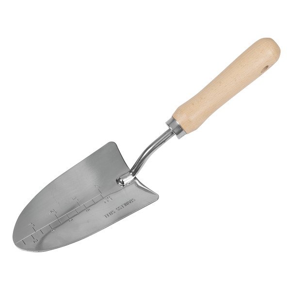 Sealey Premier Hand Trowel Hand Trowel with Ash Handle & Stainless Steel Blade (5054630569166) GTWH003