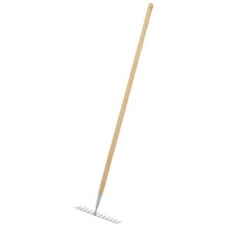 Sealey Premier Garden Rake with Long Ash Handle & Stainless Steel Tines (5054630569326) GTWH011