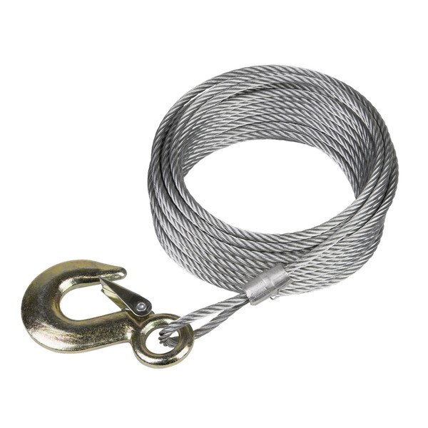 Sealey Winch Cable/Wire Rope with Forged Hook 5.1mm x 10m 810kg Breaking Strength (5054511777611) GWEC12