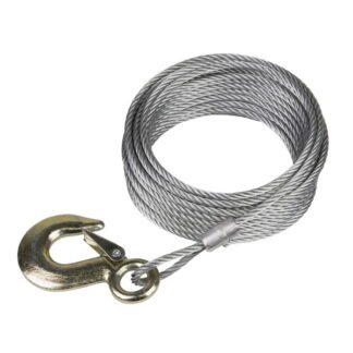 Sealey Winch Cable/Wire Rope with Forged Hook 5.1mm x 10m 1350kg Breaking Strength (5054511777598) GWEC20