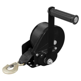 Sealey Geared Hand Winch with Brake & Webbing 540kg Capacity (5054630340895) GWW1200B