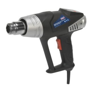 Sealey 2000W Deluxe Heat Gun Kit with LCD Display 80- 600°C (5024209697880) HS104K